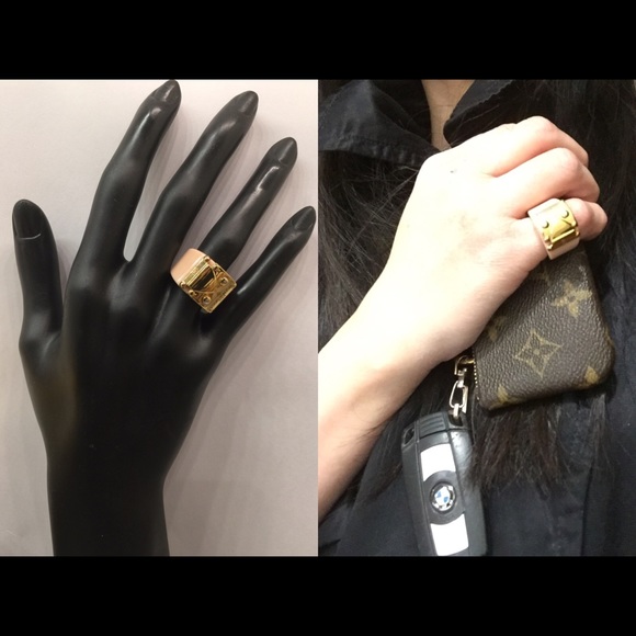 AUTHENTIC Louis Vuitton Lock Me Ring - Picture 8 of 8